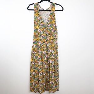 Vintage express 1990’s Hawaiian floral midi dress